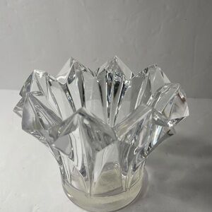 MIKASSA Skyline 4.5” Crystal Votive Candle Holder (Czech Republic) VINTAGE